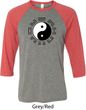 Yoga Ying Yang Trigrams Mens Raglan Shirt