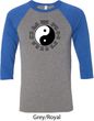 Yoga Ying Yang Trigrams Mens Raglan Shirt