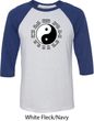 Yoga Ying Yang Trigrams Mens Raglan Shirt