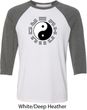 Yoga Ying Yang Trigrams Mens Raglan Shirt