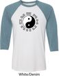 Yoga Ying Yang Trigrams Mens Raglan Shirt