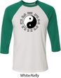Yoga Ying Yang Trigrams Mens Raglan Shirt