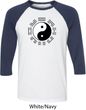 Yoga Ying Yang Trigrams Mens Raglan Shirt