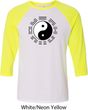 Yoga Ying Yang Trigrams Mens Raglan Shirt