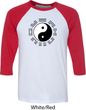 Yoga Ying Yang Trigrams Mens Raglan Shirt