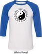 Yoga Ying Yang Trigrams Mens Raglan Shirt