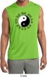 Yoga Ying Yang Trigrams Mens Sleeveless Moisture Wicking Shirt