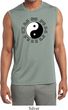 Yoga Ying Yang Trigrams Mens Sleeveless Moisture Wicking Shirt