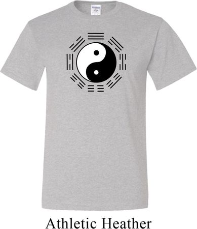 Yoga Ying Yang Trigrams Mens Tall Shirt