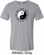 Yoga Ying Yang Trigrams Mens Tri Blend Crewneck Shirt