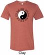 Yoga Ying Yang Trigrams Mens Tri Blend Crewneck Shirt