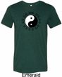 Yoga Ying Yang Trigrams Mens Tri Blend Crewneck Shirt