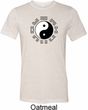 Yoga Ying Yang Trigrams Mens Tri Blend Crewneck Shirt