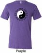 Yoga Ying Yang Trigrams Mens Tri Blend Crewneck Shirt