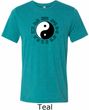 Yoga Ying Yang Trigrams Mens Tri Blend Crewneck Shirt