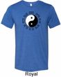 Yoga Ying Yang Trigrams Mens Tri Blend Crewneck Shirt