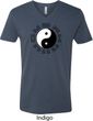 Yoga Ying Yang Trigrams Mens V-Neck Shirt