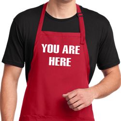 You Are Here Full Length Apron with Pockets You Are Here Full Length Apron with Pockets