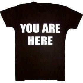 YOU ARE HERE Funny Novelty Adult T-shirt