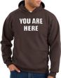 You Are Here Hoodie Brown Hoody