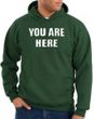 You Are Here Hoodie Dark Green