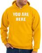 You Are Here Hoodie Gold Hoody