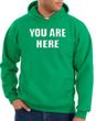 You Are Here Hoodie Kelly Green