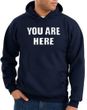 You Are Here Hoodie Navy Hoody