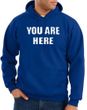 You Are Here Hoodie Royal Hoody