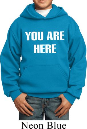 You Are Here Kids Hoodie