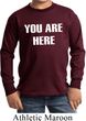 You Are Here Kids Long Sleeve Shirt