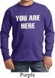You Are Here Kids Long Sleeve Shirt