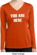 You Are Here Ladies Dry Wicking Long Sleeve Shirt