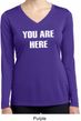 You Are Here Ladies Dry Wicking Long Sleeve Shirt