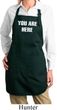 You Are Here Ladies Full Length Apron with Pockets