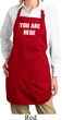 You Are Here Ladies Full Length Apron with Pockets