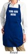 You Are Here Ladies Full Length Apron with Pockets