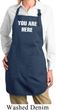 You Are Here Ladies Full Length Apron with Pockets