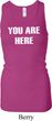 You Are Here Ladies Longer Length Racerback Tank Top