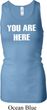 You Are Here Ladies Longer Length Racerback Tank Top
