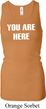 You Are Here Ladies Longer Length Racerback Tank Top