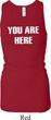 You Are Here Ladies Longer Length Racerback Tank Top