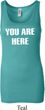 You Are Here Ladies Longer Length Tank Top