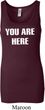 You Are Here Ladies Longer Length Tank Top