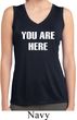 You Are Here Ladies Sleeveless Moisture Wicking Shirt