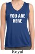 You Are Here Ladies Sleeveless Moisture Wicking Shirt