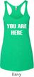 You Are Here Ladies Tri Blend Racerback Tank Top