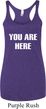 You Are Here Ladies Tri Blend Racerback Tank Top