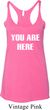 You Are Here Ladies Tri Blend Racerback Tank Top