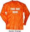 You Are Here Long Sleeve Tie Dye Shirt